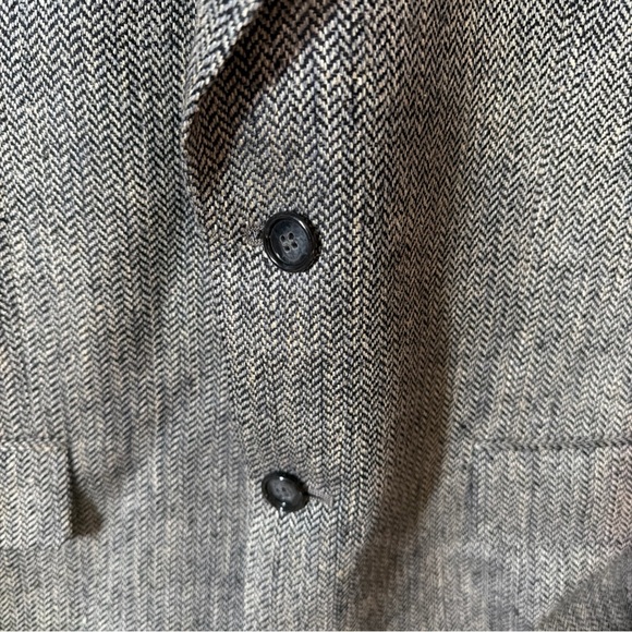 Towncraft Gray Herringbone Silk Sport Coat Blazer - Picture 2 of 15